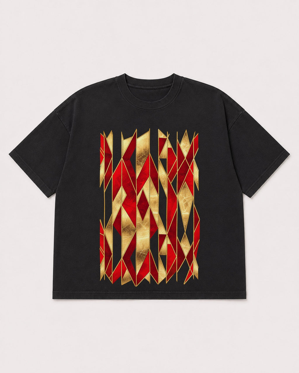 Mockup Boxy Heavyweight Tee Black product