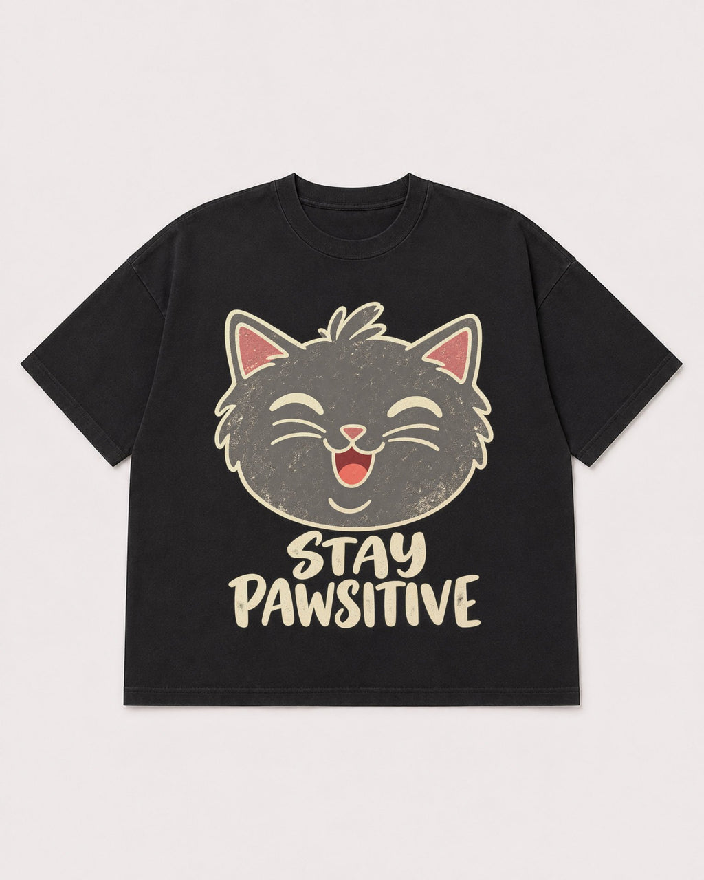 Mockup Boxy Heavyweight Tee Black product