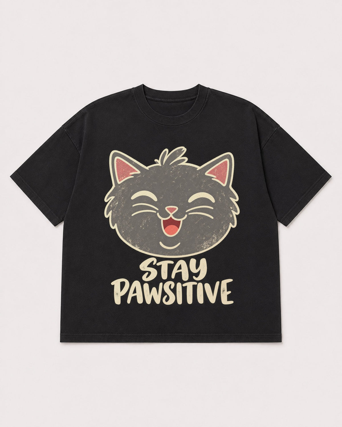 Mockup Boxy Heavyweight Tee Black product