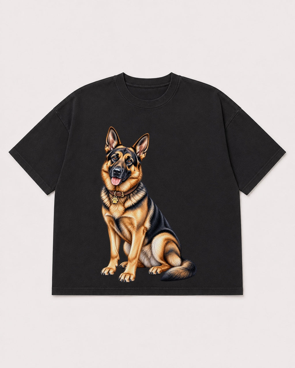 Mockup Boxy Heavyweight Tee Black product
