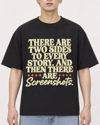 Mockup Boxy Heavyweight Tee Black male close-up 01