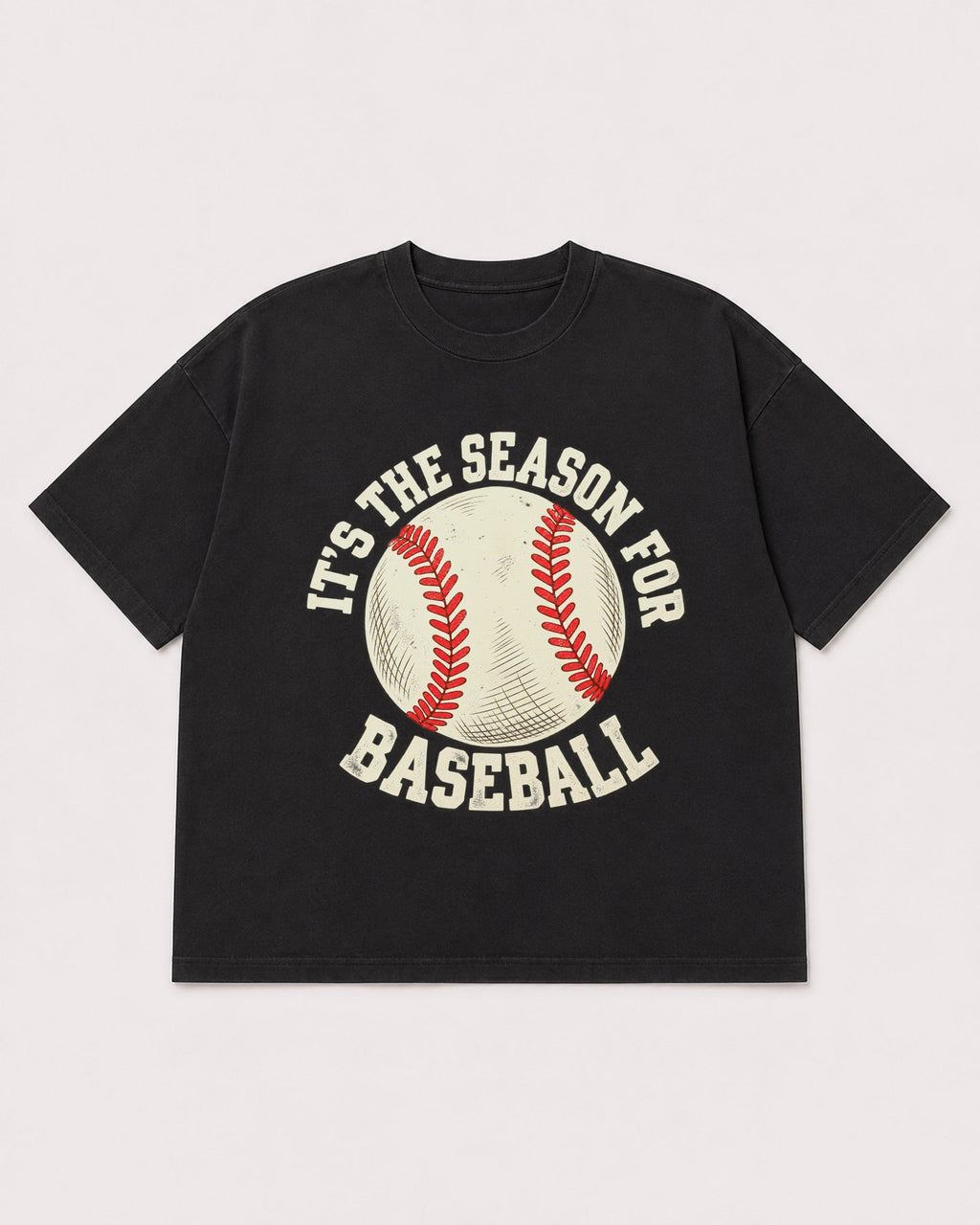 Mockup Boxy Heavyweight Tee Black product