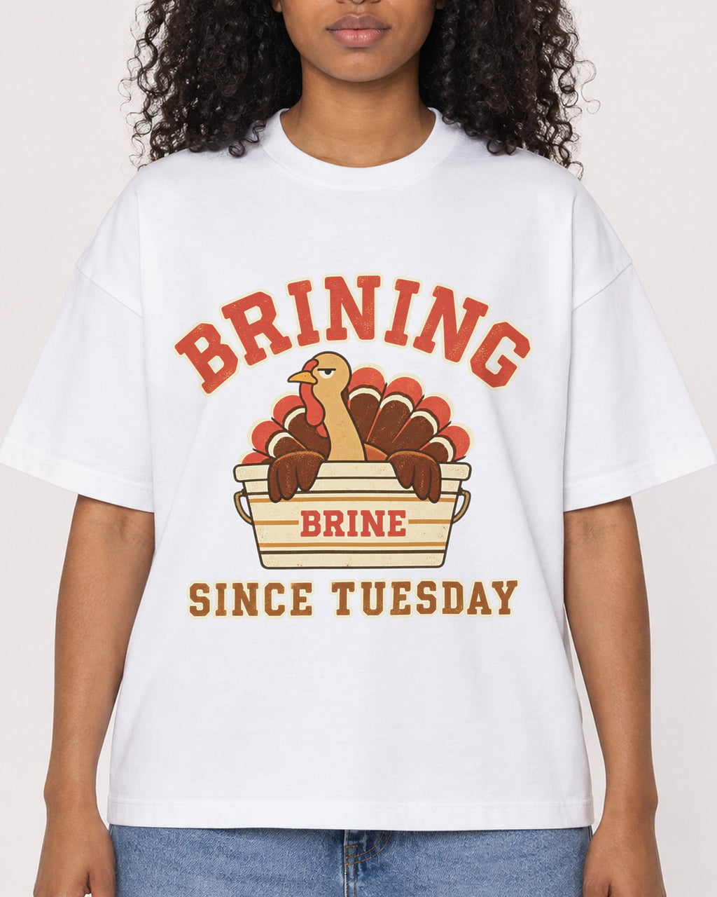 Mockup Boxy Heavyweight Tee White female close-up 05