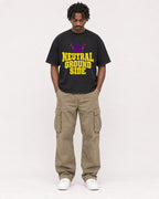 Mockup Boxy Heavyweight Tee Black male full-body 04