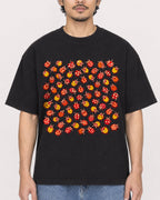 Mockup Boxy Heavyweight Tee Black male close-up 02