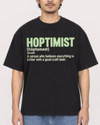 Mockup Boxy Heavyweight Tee Black male close-up 02