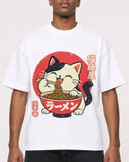 Mockup Boxy Heavyweight Tee White male close-up 15
