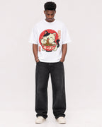 Mockup Boxy Heavyweight Tee White male full-body 15