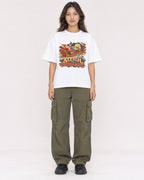 Mockup Boxy Heavyweight Tee White female full-body 02