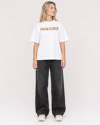 Mockup Boxy Heavyweight Tee White female full-body 08