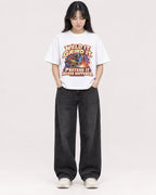 Mockup Boxy Heavyweight Tee White female full-body 13