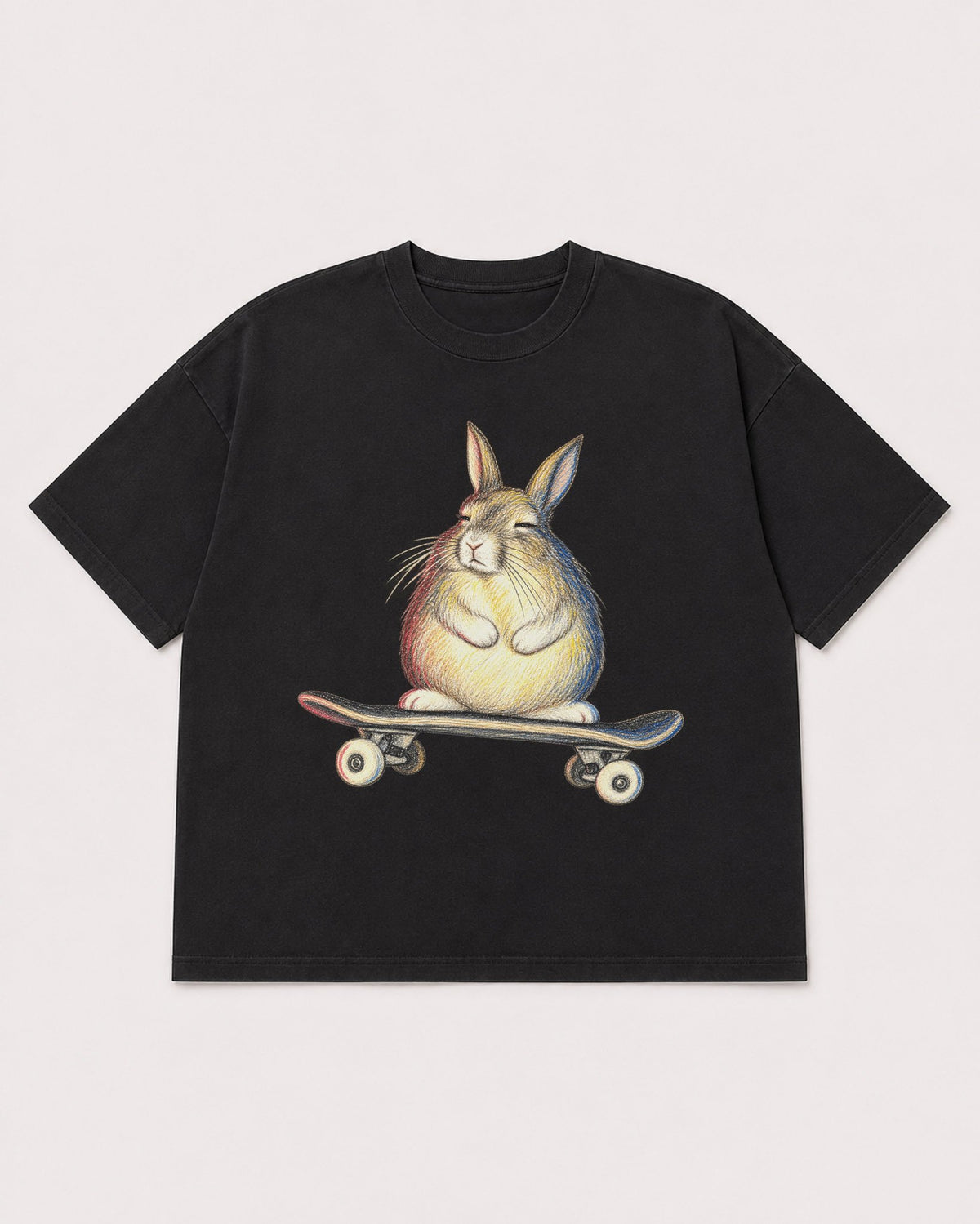 Mockup Boxy Heavyweight Tee Black product