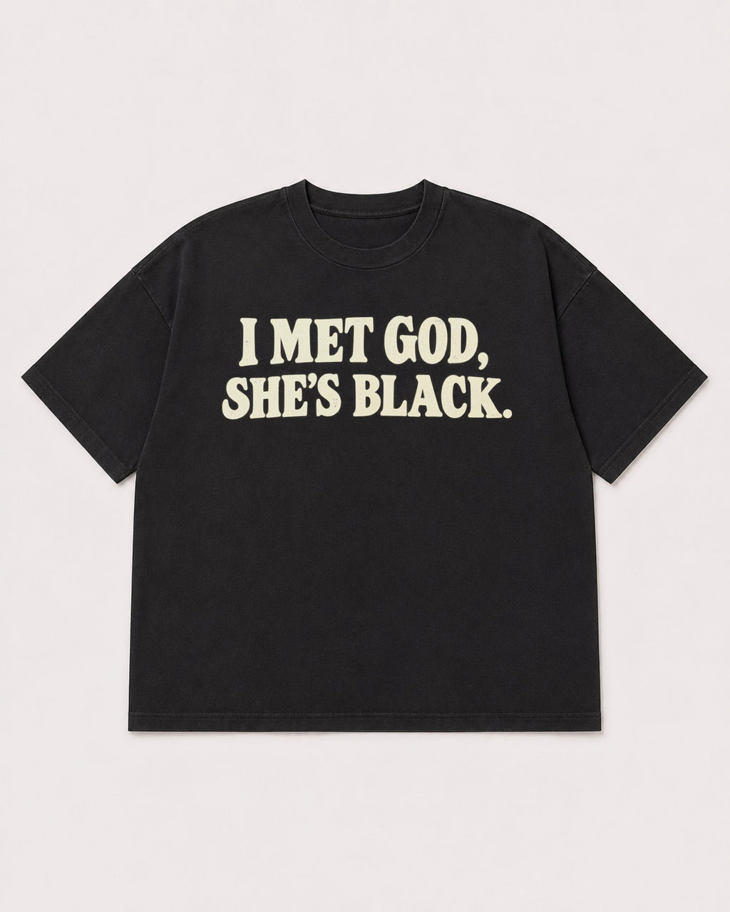 Mockup Boxy Heavyweight Tee Black product