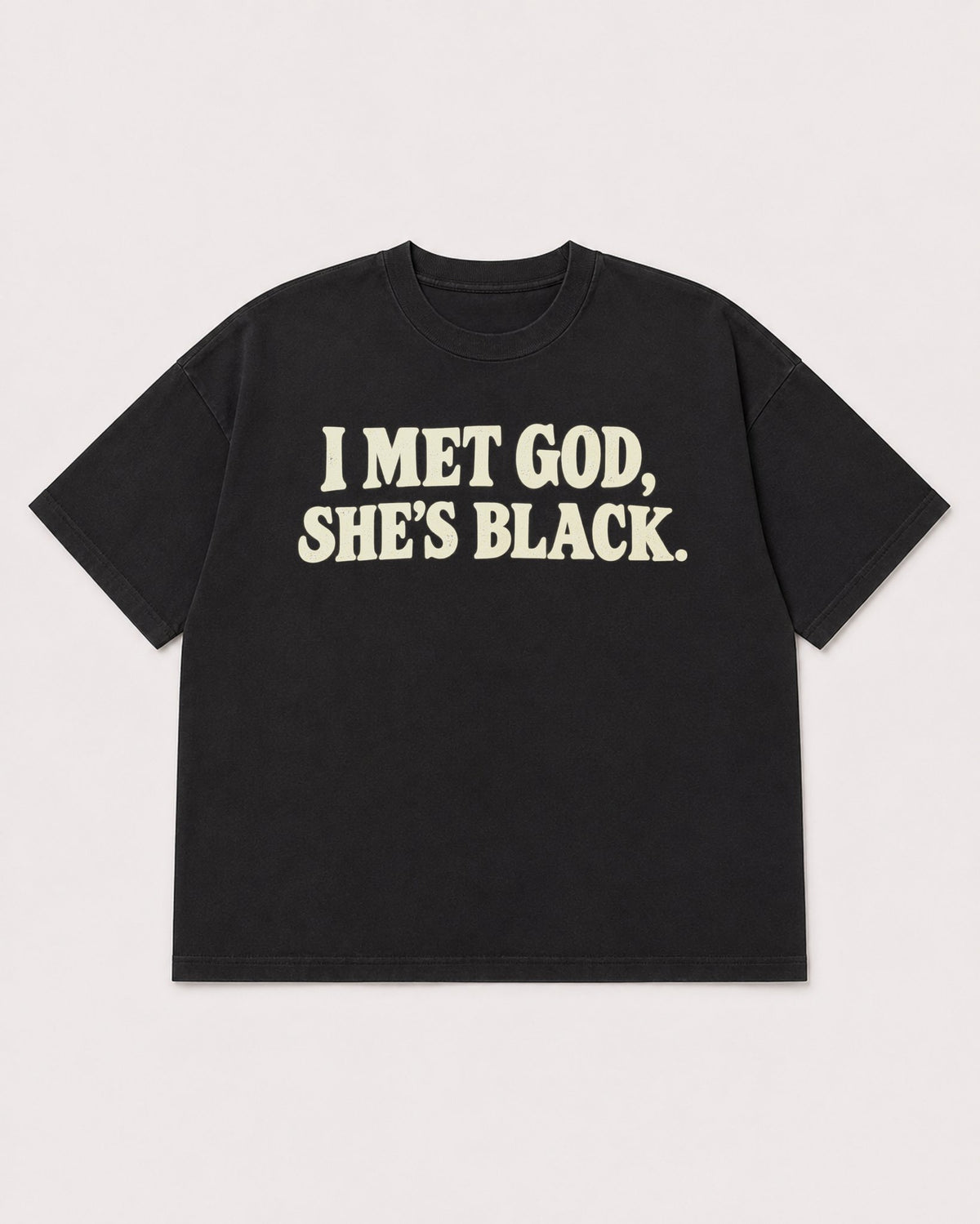 Mockup Boxy Heavyweight Tee Black product