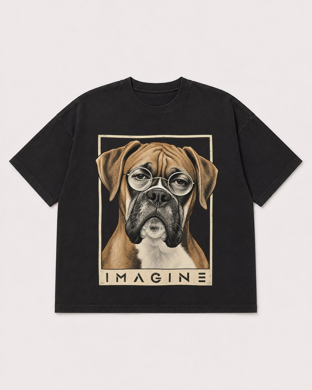 Mockup Boxy Heavyweight Tee Black product