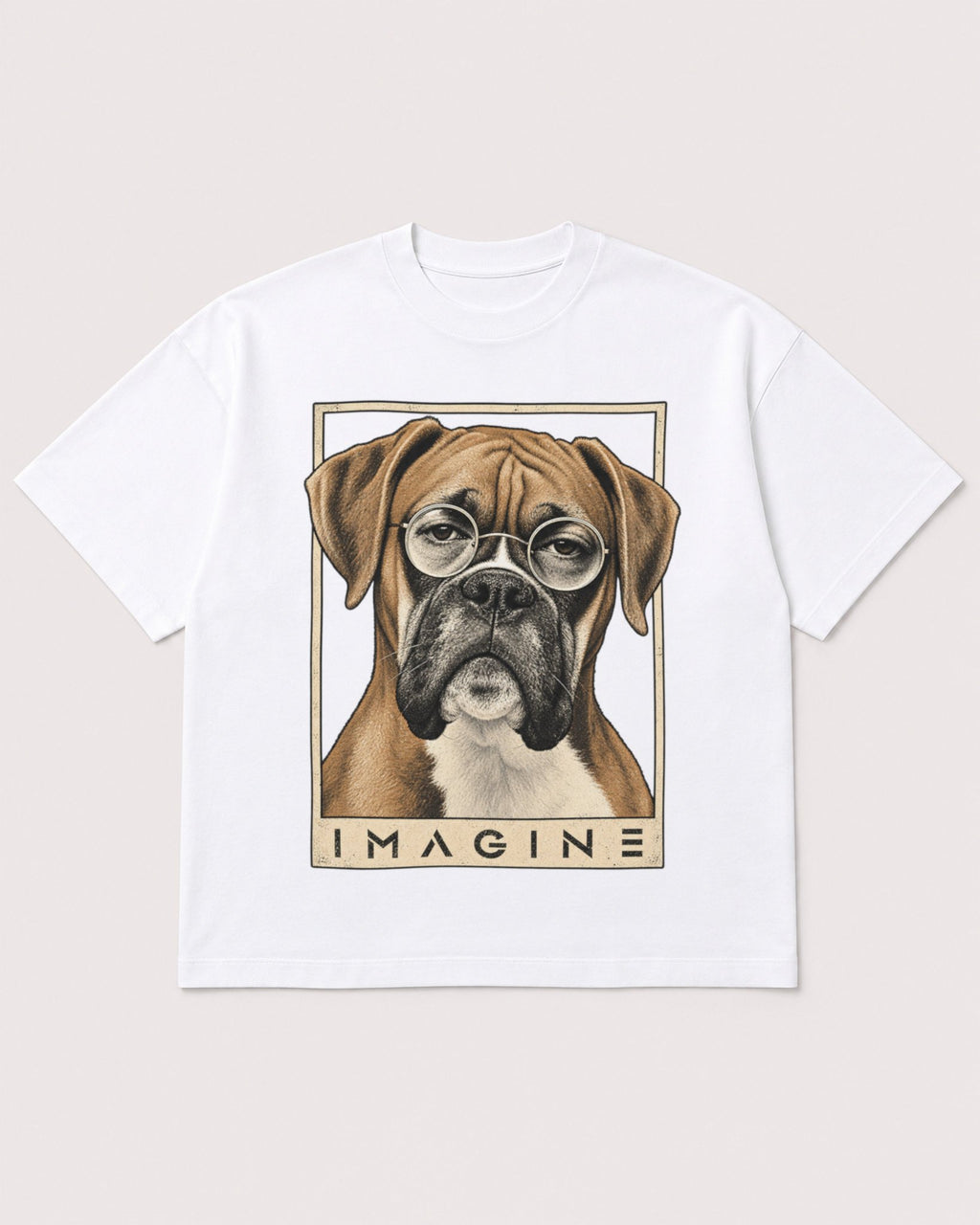 Mockup Boxy Heavyweight Tee White product