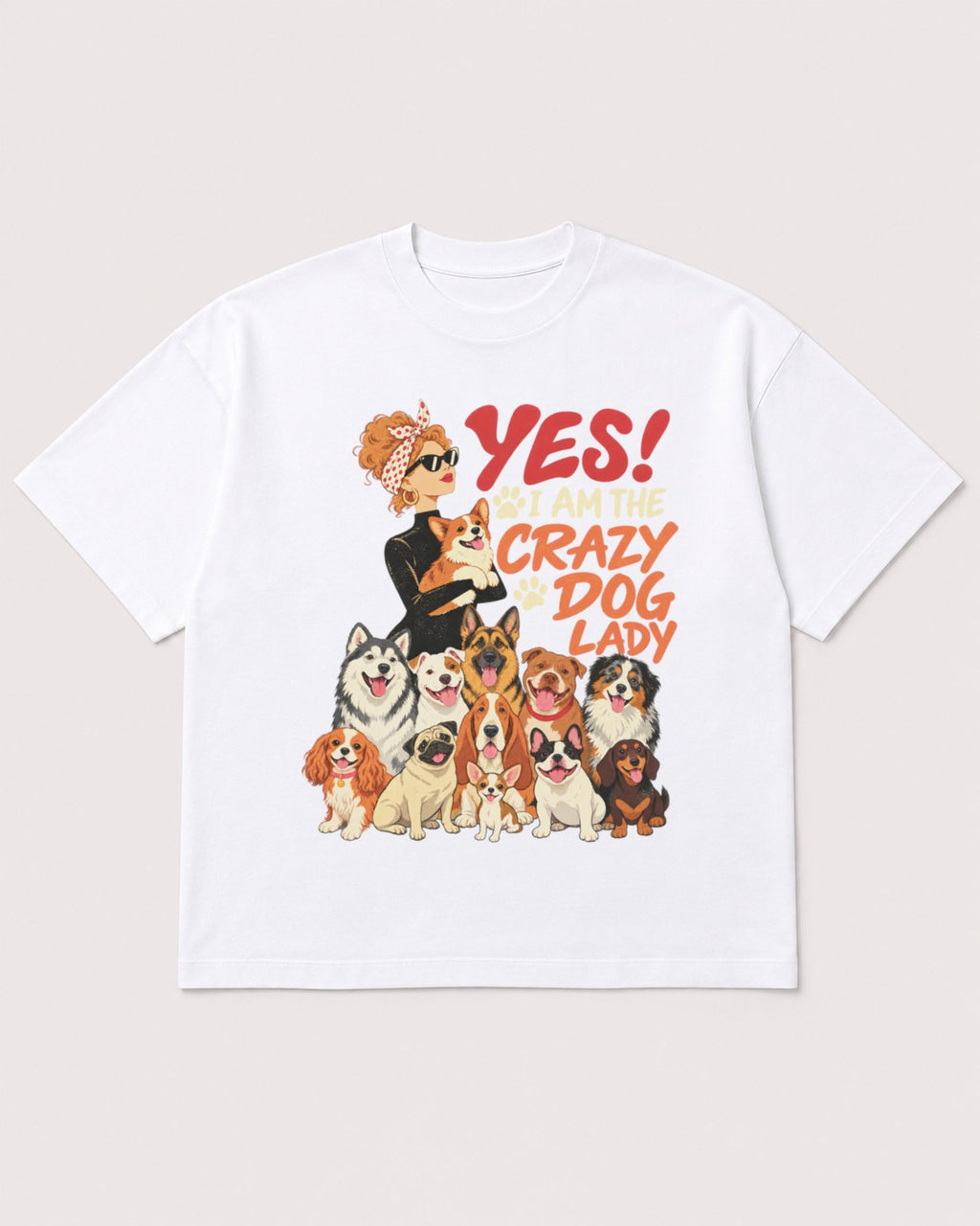 Mockup Boxy Heavyweight Tee White product