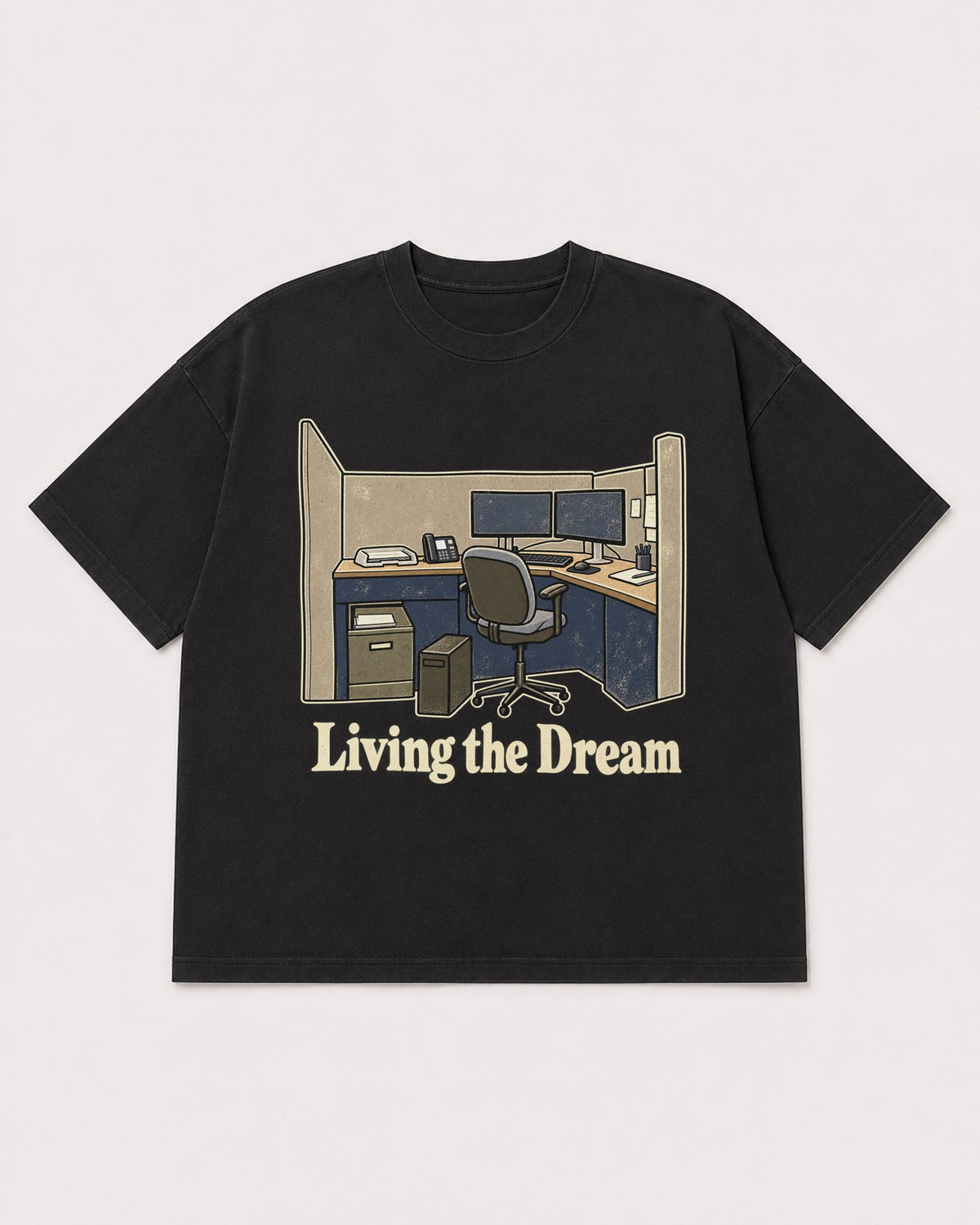 Mockup Boxy Heavyweight Tee Black product
