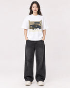 Mockup Boxy Heavyweight Tee White female full-body 03