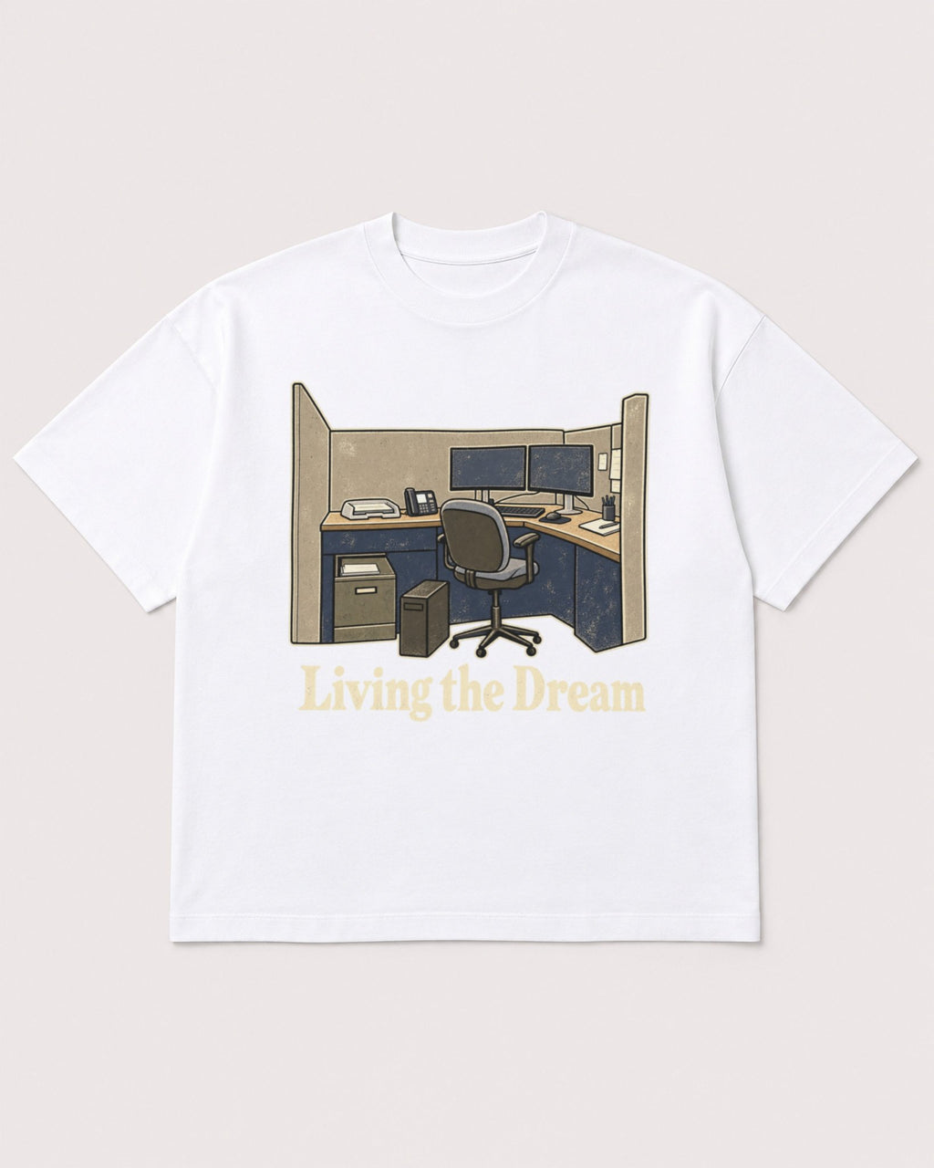 Mockup Boxy Heavyweight Tee White product