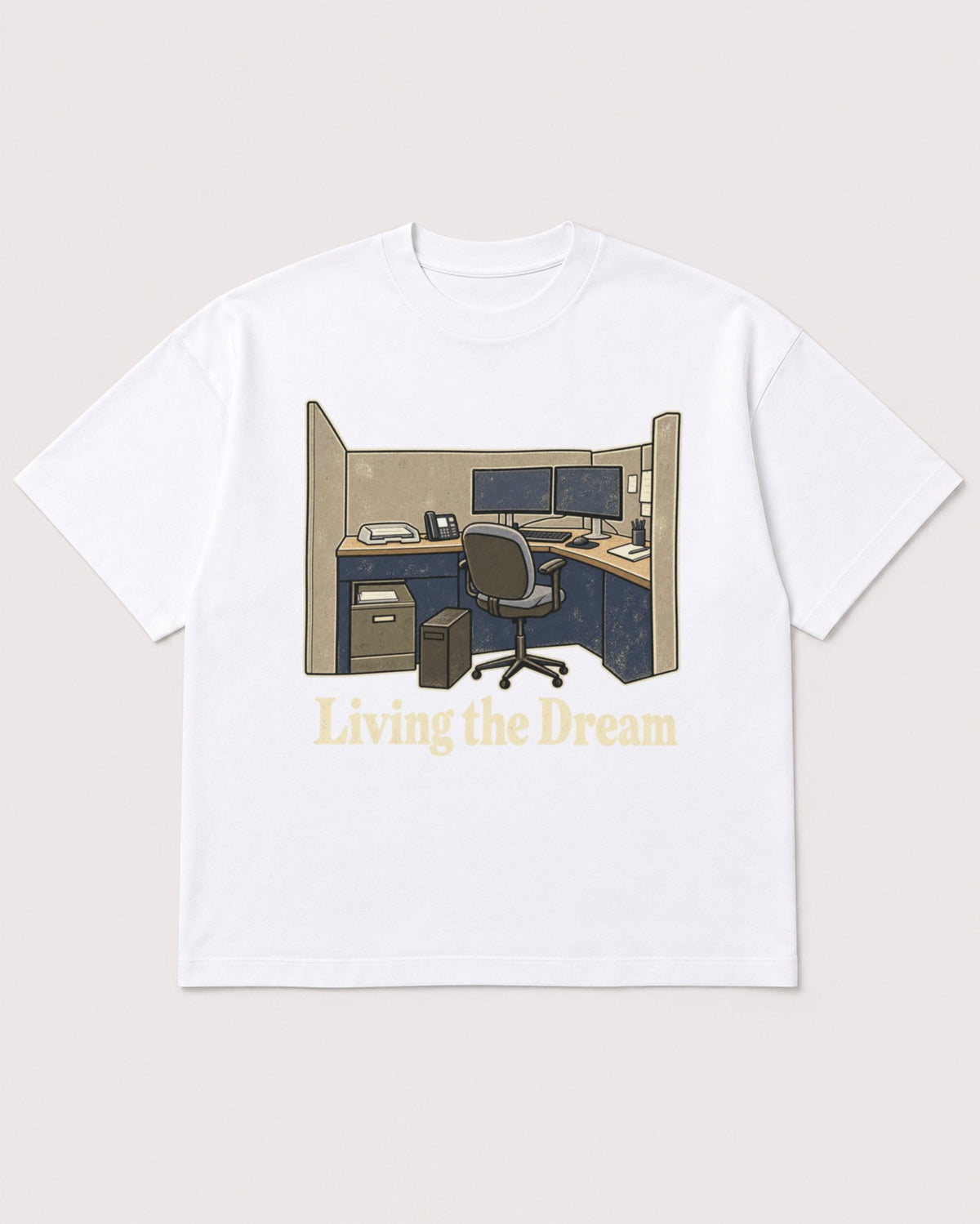 Mockup Boxy Heavyweight Tee White product