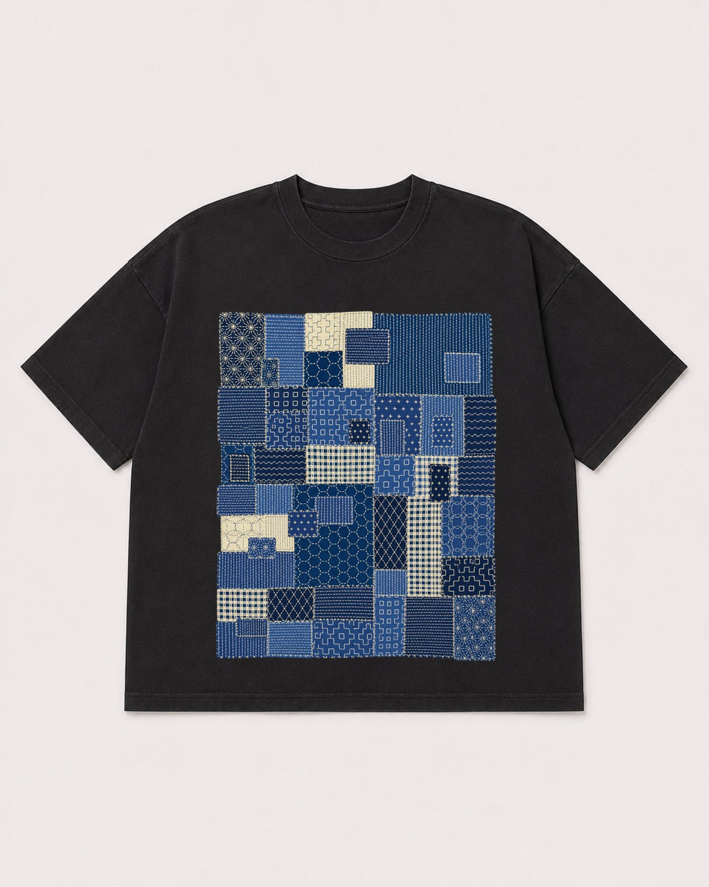 Mockup Boxy Heavyweight Tee Black product