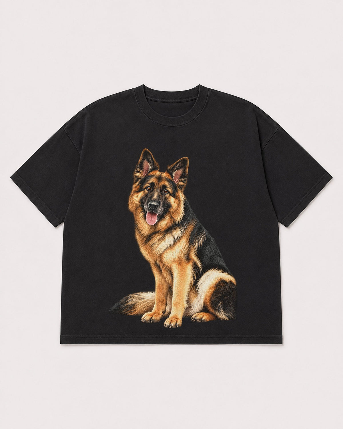 Mockup Boxy Heavyweight Tee Black product