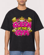 Mockup Boxy Heavyweight Tee Black male close-up 10