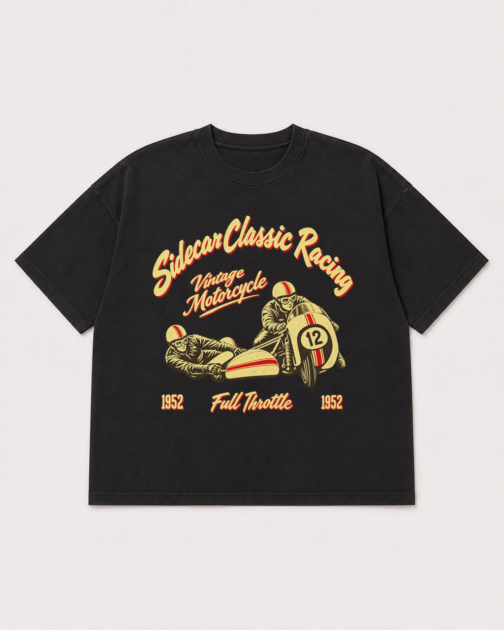 Mockup Boxy Heavyweight Tee Black product