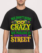 Mockup Boxy Heavyweight Tee Black male close-up 08