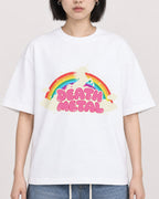 Mockup Boxy Heavyweight Tee White female close-up 11