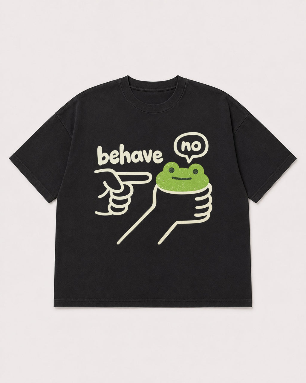 Mockup Boxy Heavyweight Tee Black product