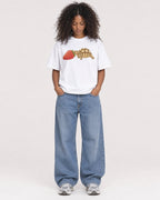 Mockup Boxy Heavyweight Tee White female full-body 05