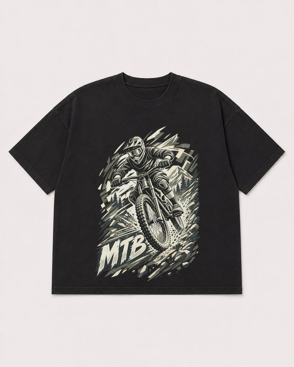 Mockup Boxy Heavyweight Tee Black product