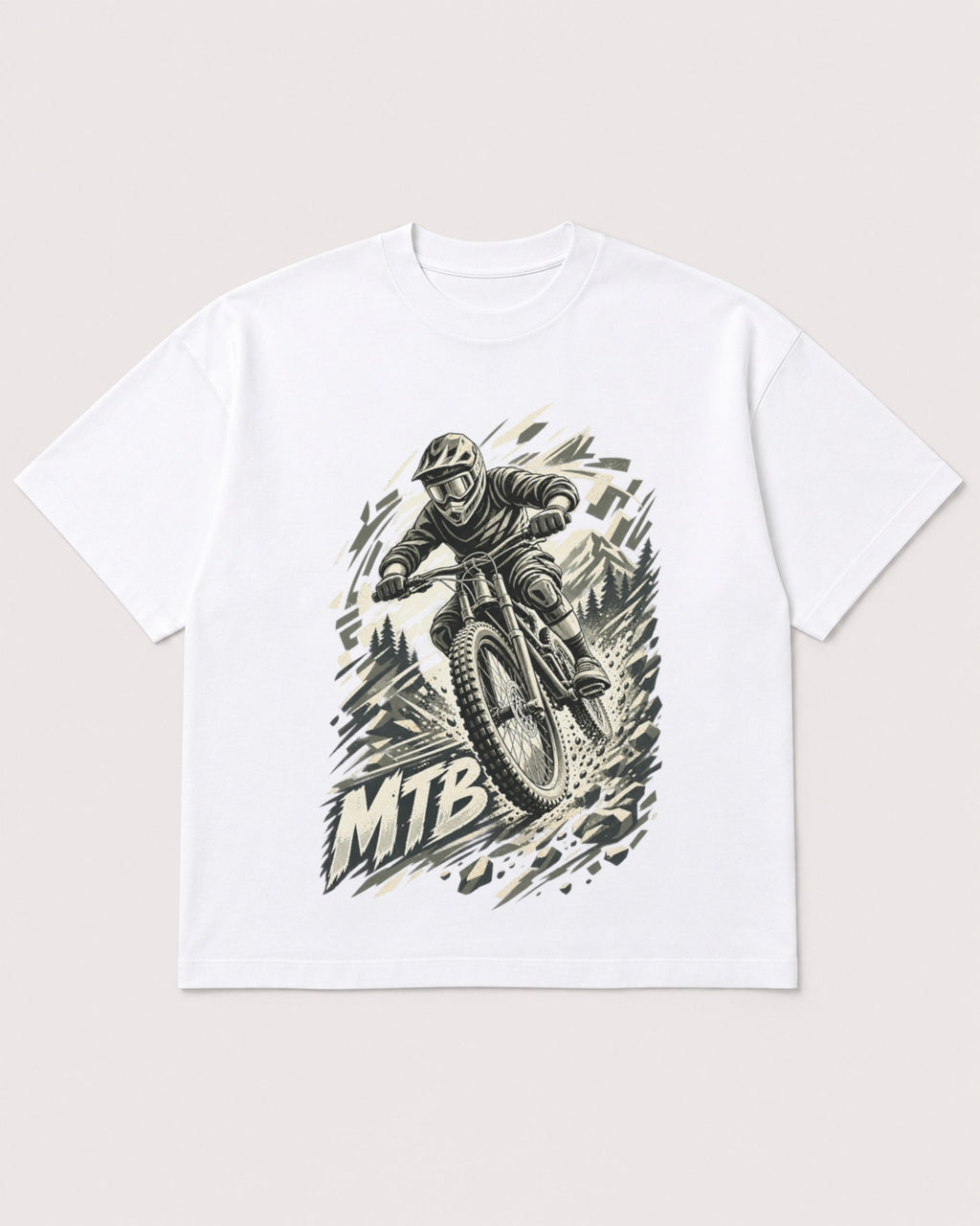 Mockup Boxy Heavyweight Tee White product