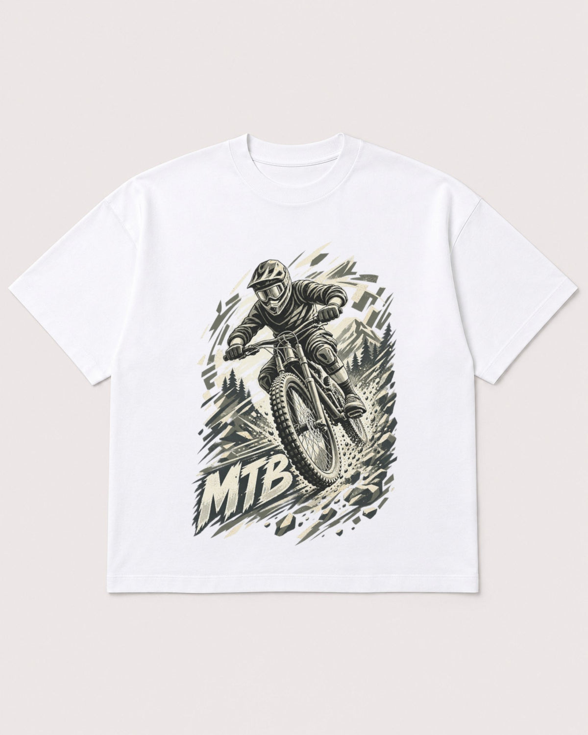 Mockup Boxy Heavyweight Tee White product