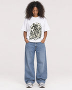 Mockup Boxy Heavyweight Tee White female full-body 05