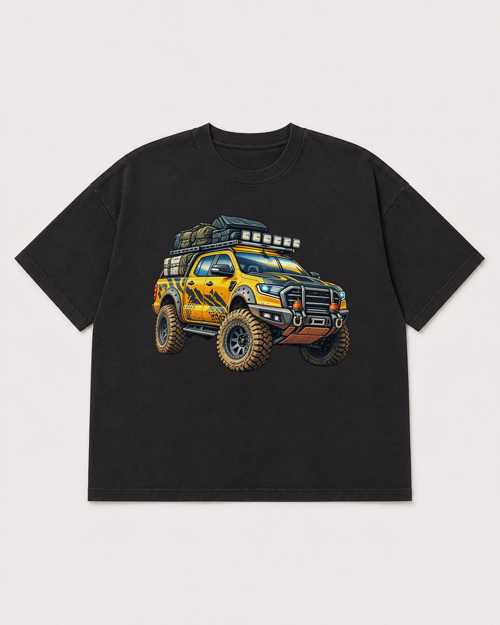 Mockup Boxy Heavyweight Tee Black product