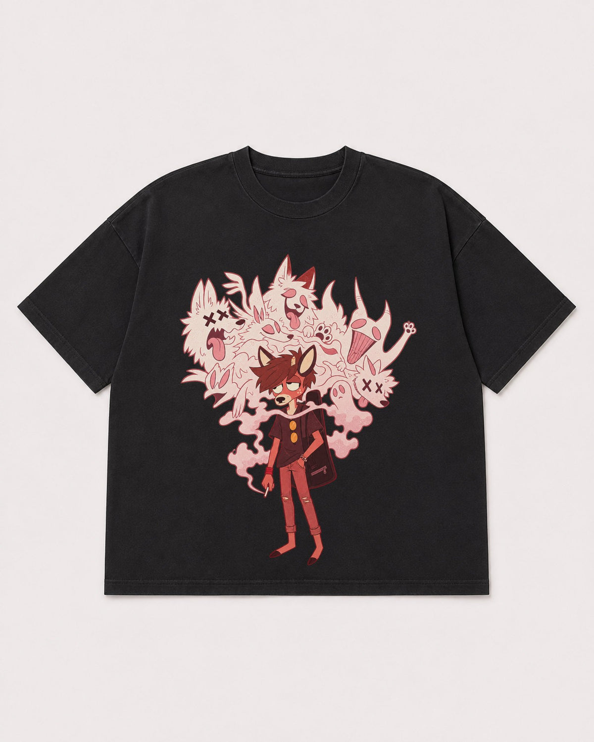 Mockup Boxy Heavyweight Tee Black product