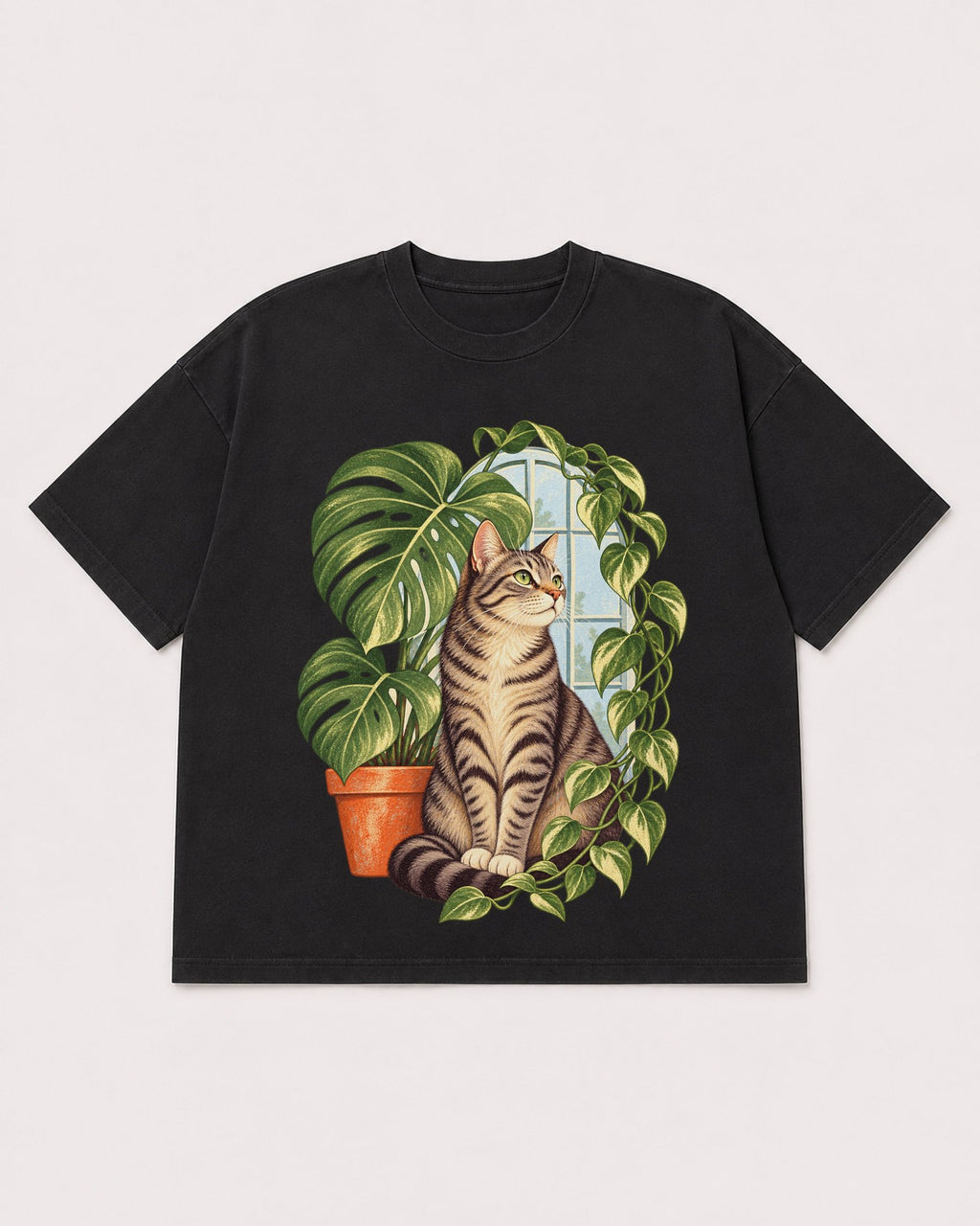 Mockup Boxy Heavyweight Tee Black product
