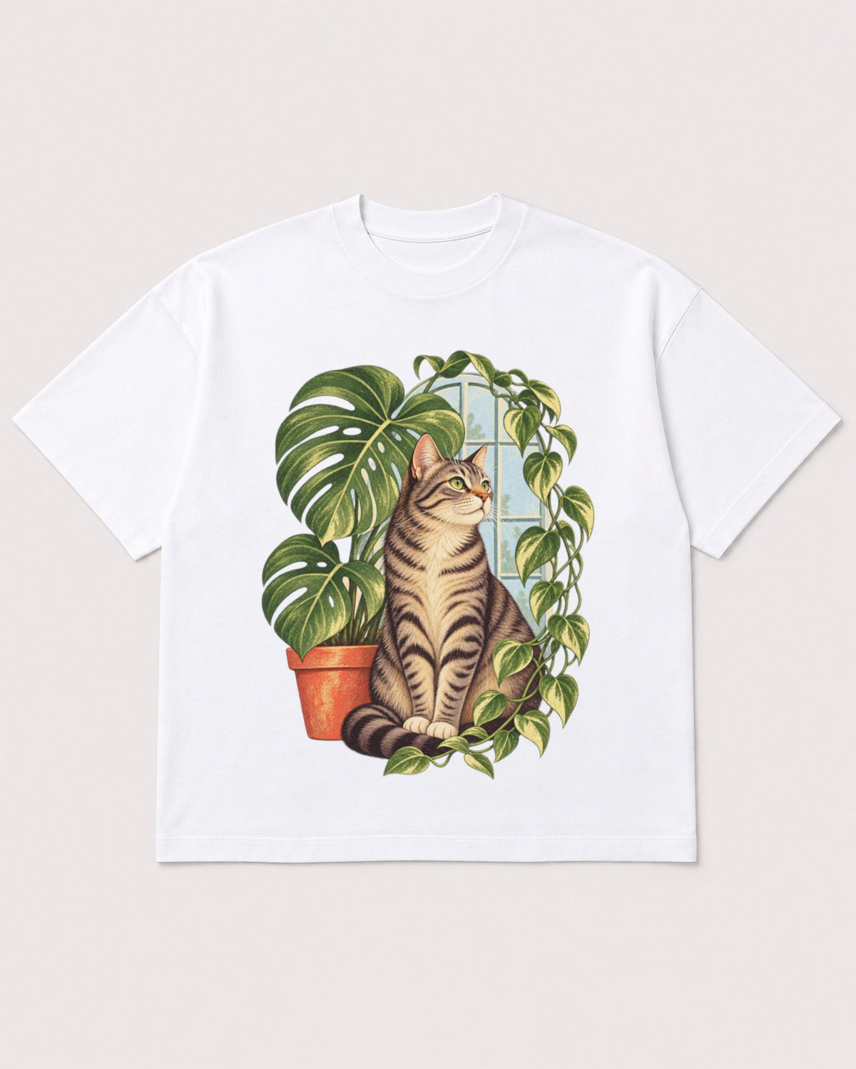 Mockup Boxy Heavyweight Tee White product