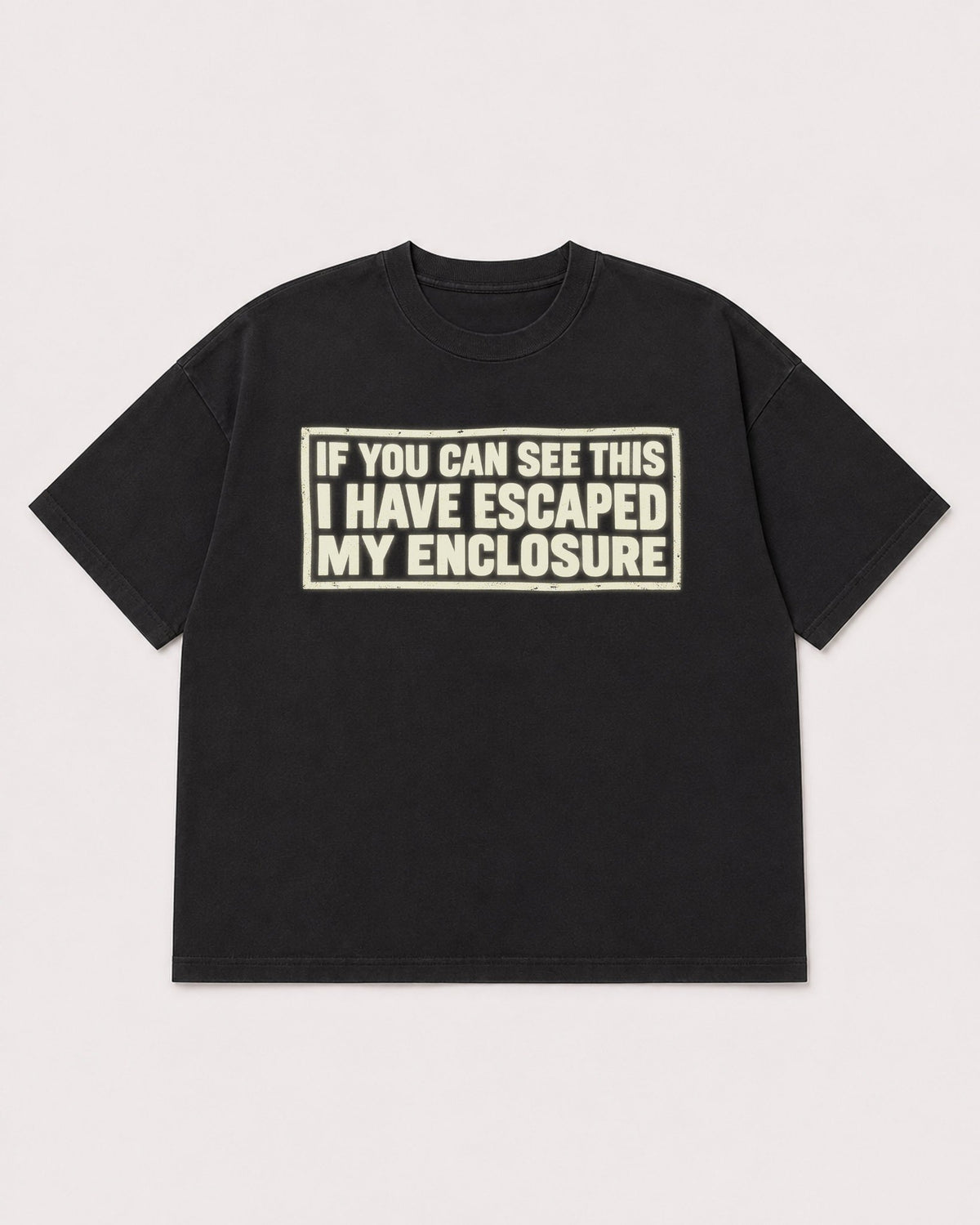 Mockup Boxy Heavyweight Tee Black product