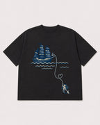Mockup Boxy Heavyweight Tee Black product