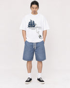 Mockup Boxy Heavyweight Tee White male full-body 43