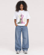 Mockup Boxy Heavyweight Tee White female full-body 05