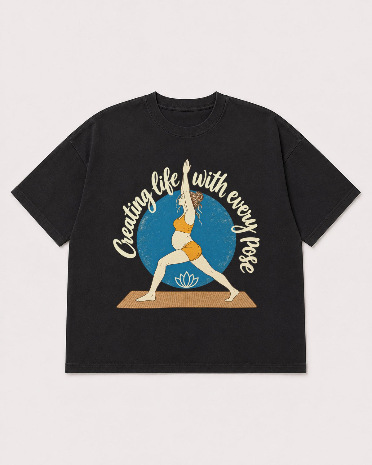 Mockup Boxy Heavyweight Tee Black product