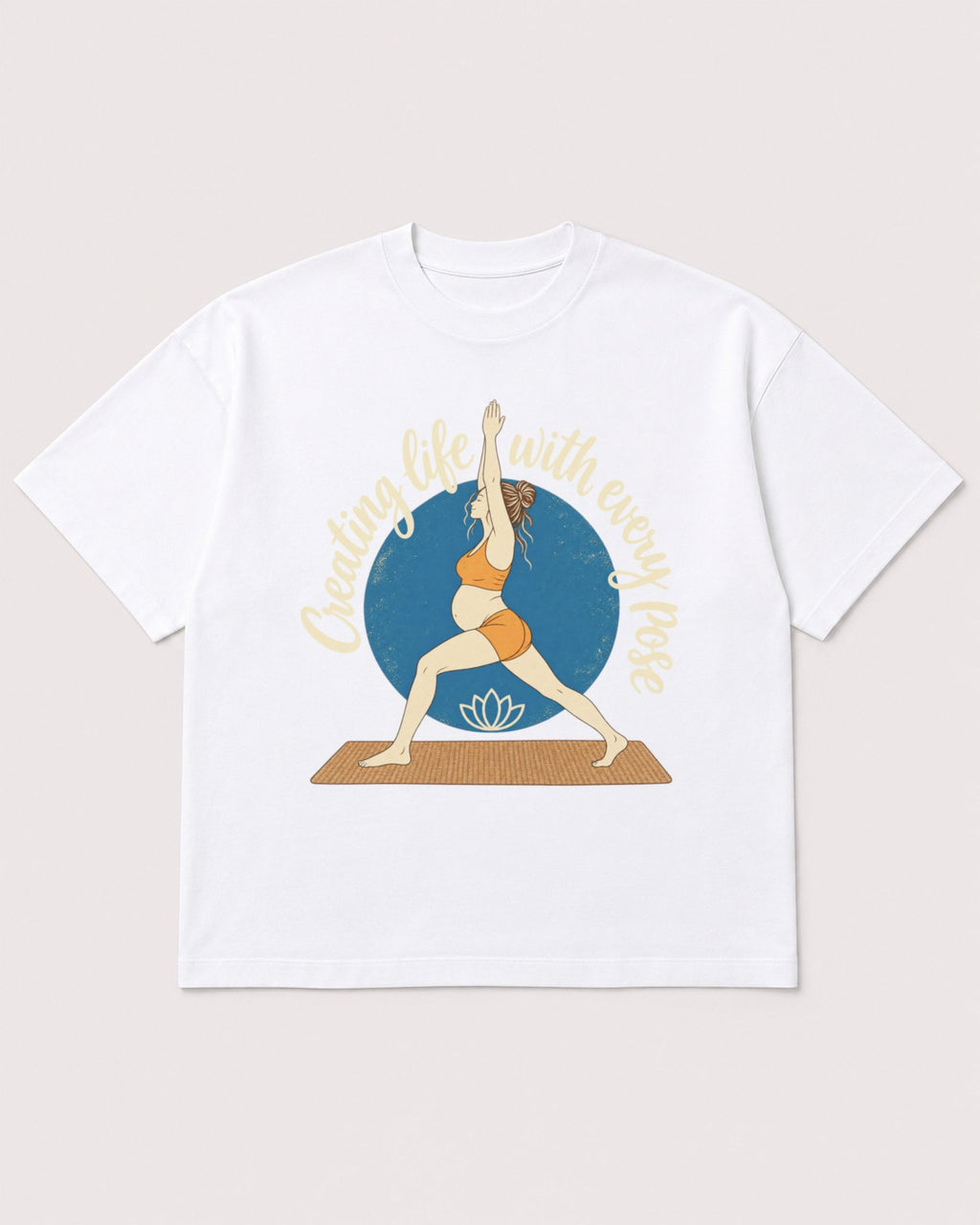 Mockup Boxy Heavyweight Tee White product