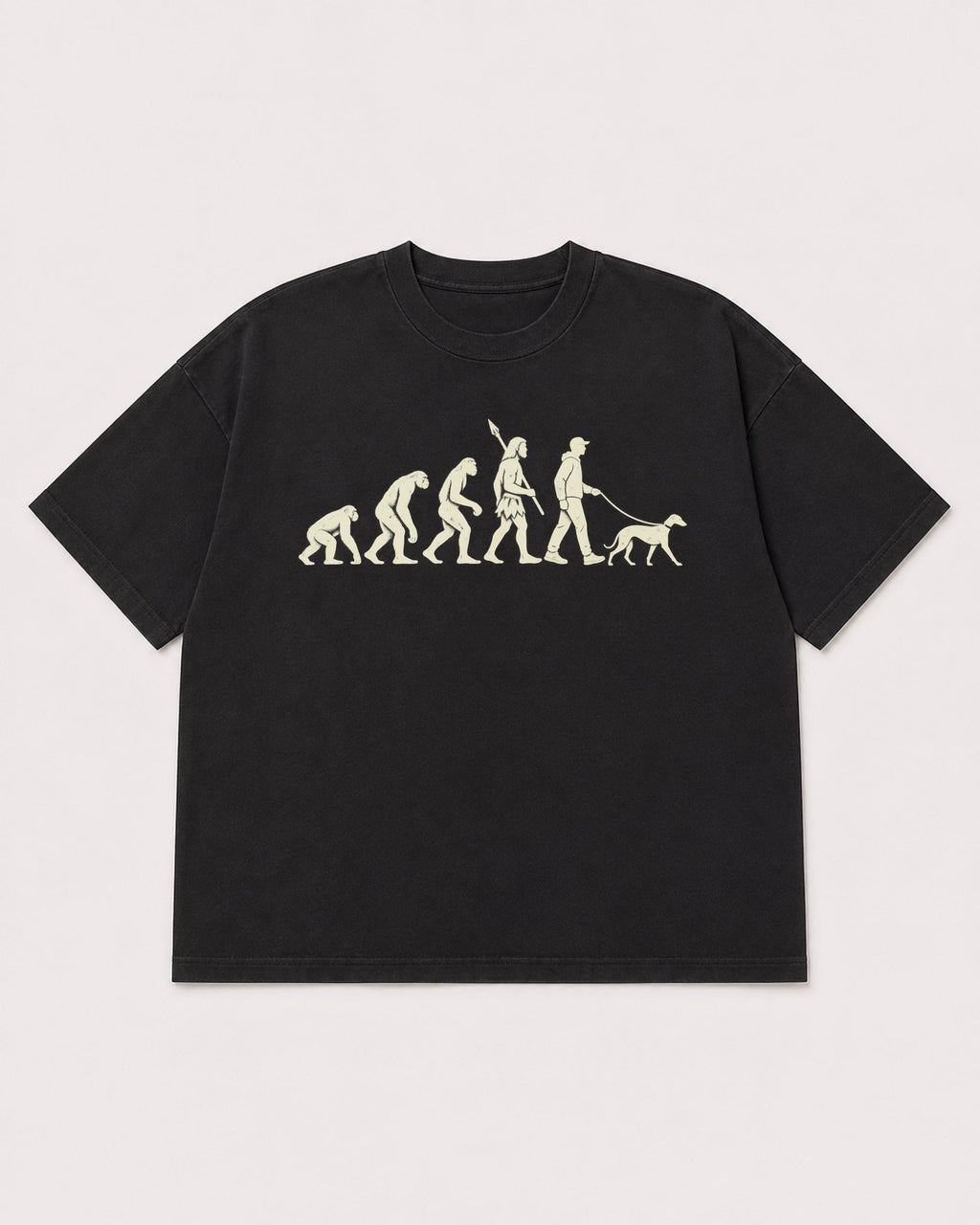 Mockup Boxy Heavyweight Tee Black product