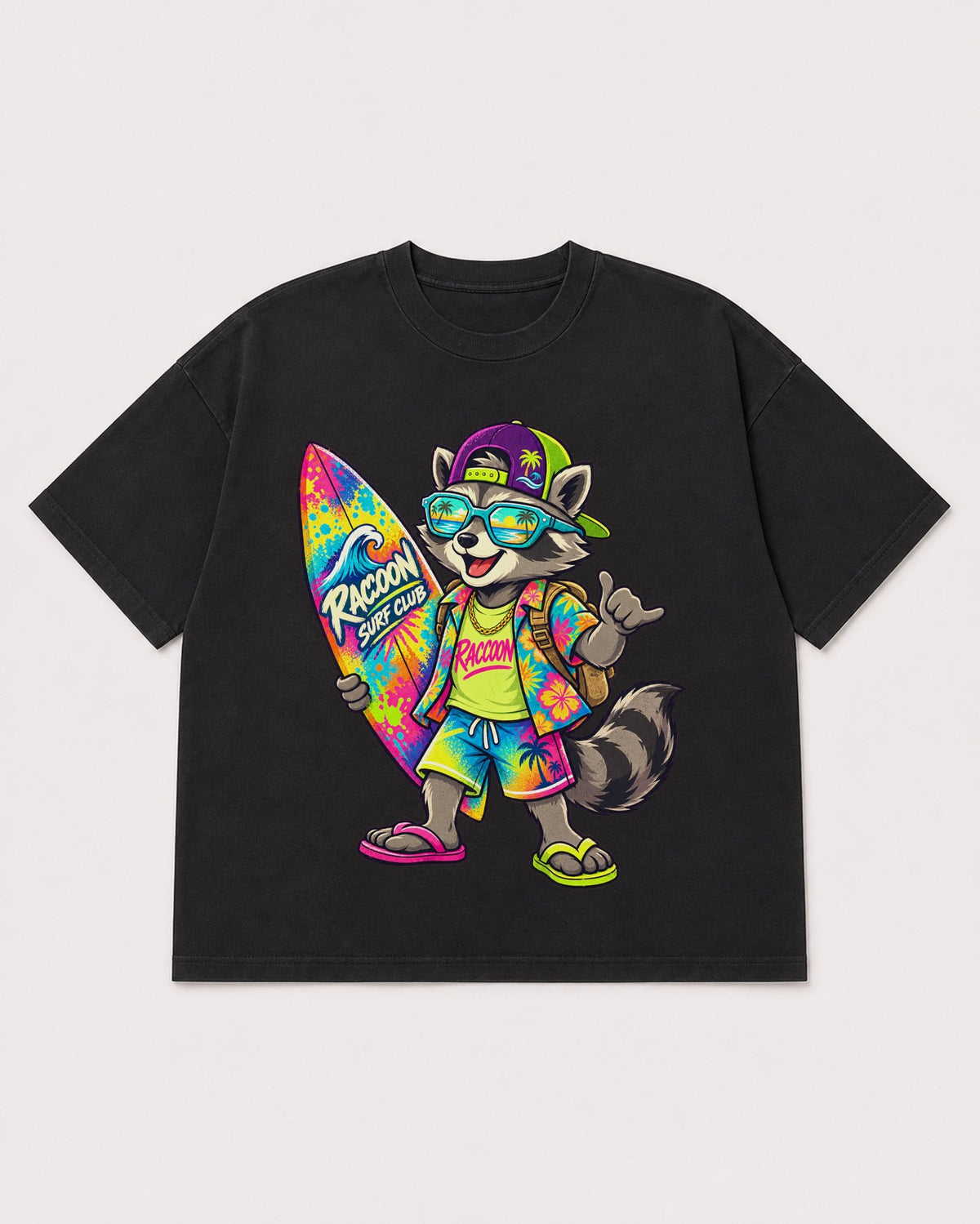 Mockup Boxy Heavyweight Tee Black product