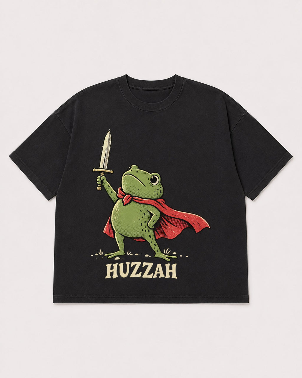Mockup Boxy Heavyweight Tee Black product